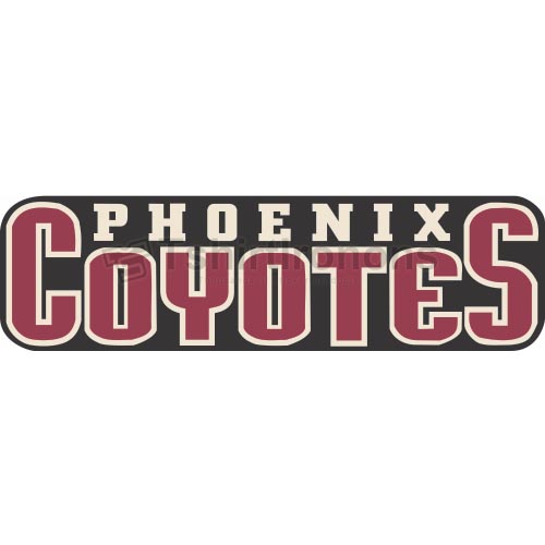 Phoenix Coyotes T-shirts Iron On Transfers N289 - Click Image to Close